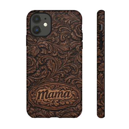 Carved Floral Mama Tough Case