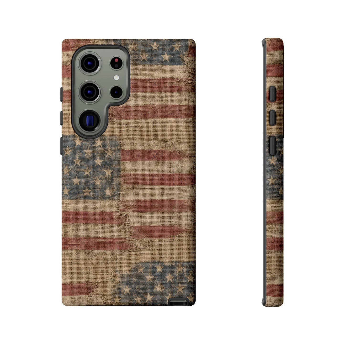 Burlap Flag Tough Case