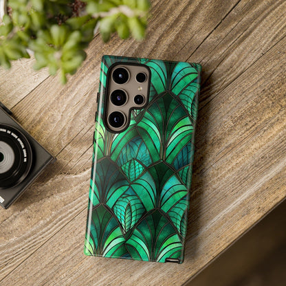 Emerald Green Stained Glass Phone Case