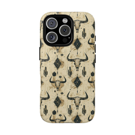 Bull Skull Grunge Magnetic Case