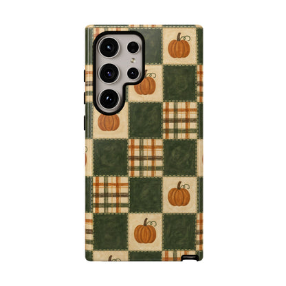 Pumpkin Check Quilt Tough Case