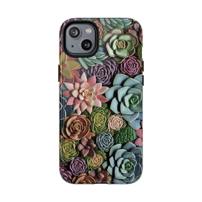 3d Succulent Flower Magnetic Case