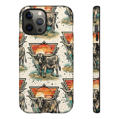 Retro Longhorn Tough Case