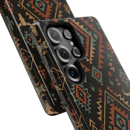 Midnight Western Aztec Tough Phone Case