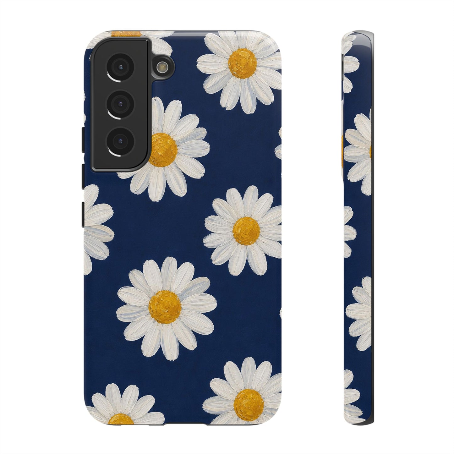 Navy Daisy Tough Case