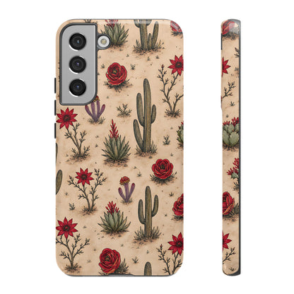 Red Bloom Desert Tough Case