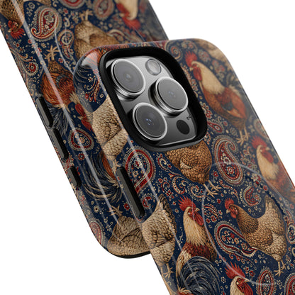 Patriotic Paisley Chickens Magnetic Case