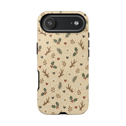 Antler Daisies Christmas Tough Case