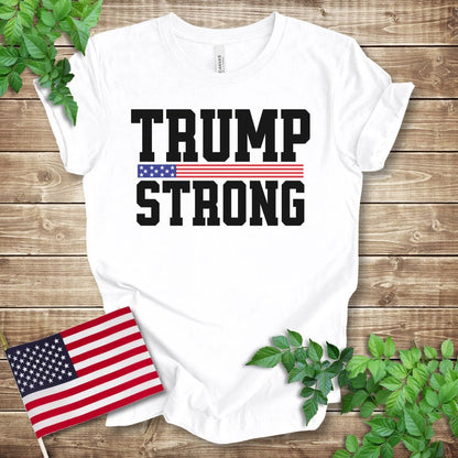 Trump Strong (flag strip) T-shirt