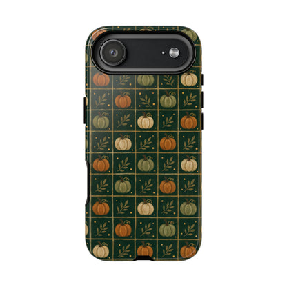 Green Pumpkin Check Tough Case
