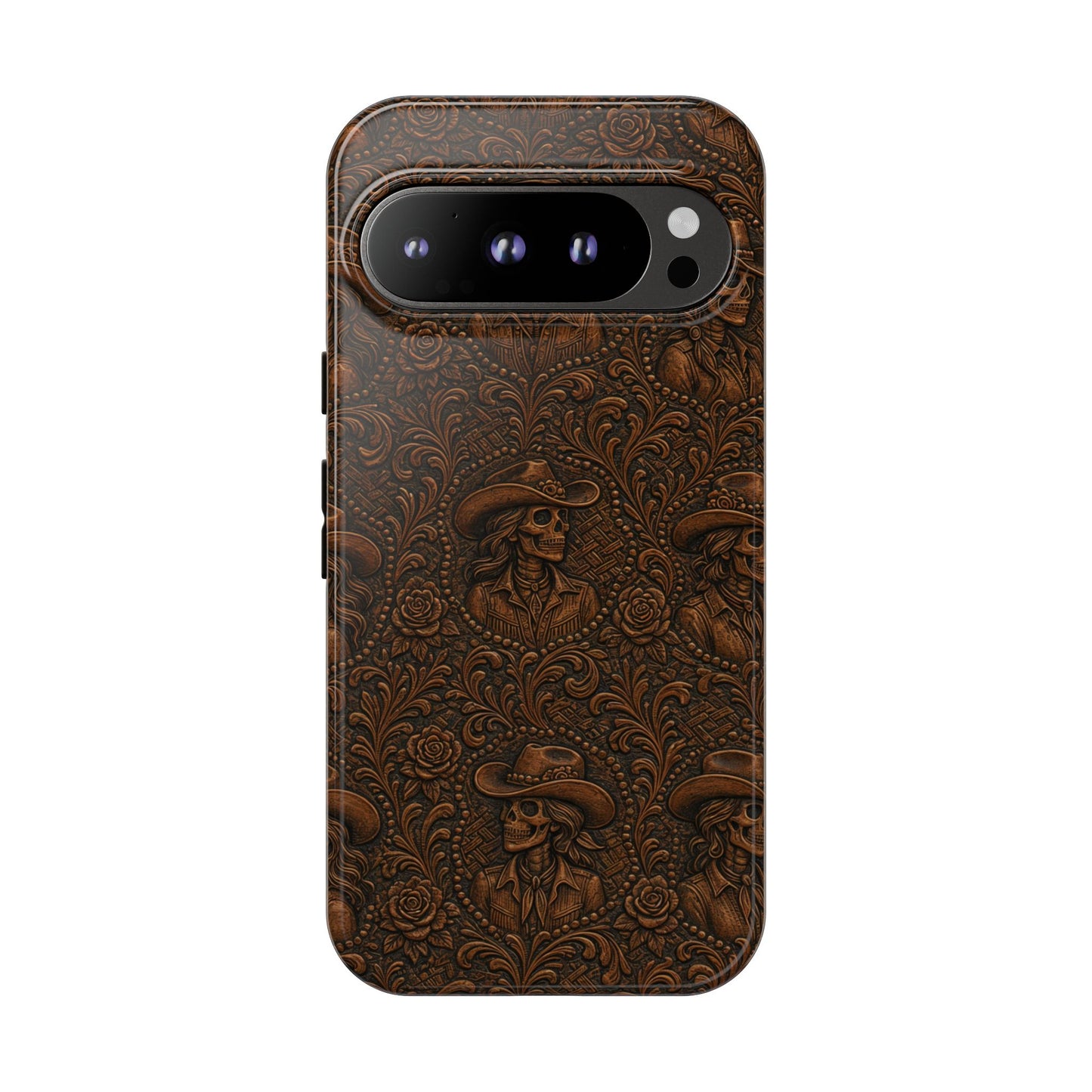 Tooled Skeleton Cowgirl Tough Case