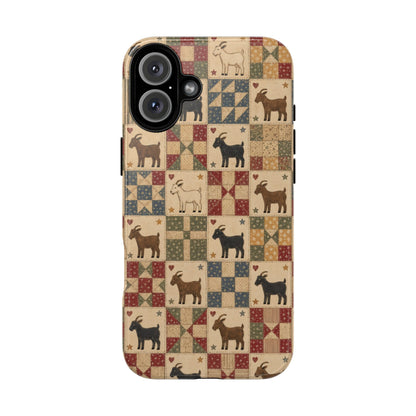 Goat Quilt Tough Case