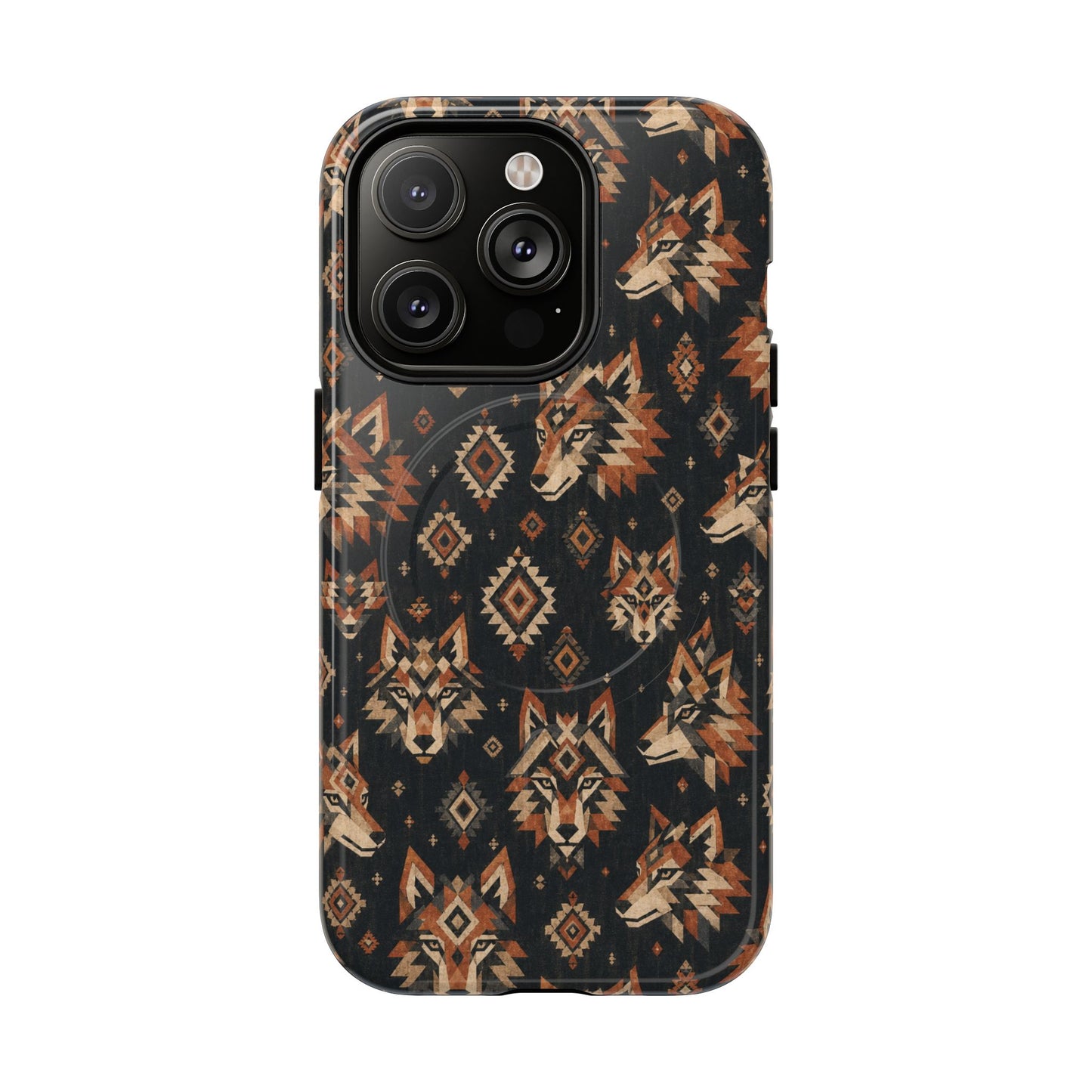 Aztec Wolves Magnetic Case