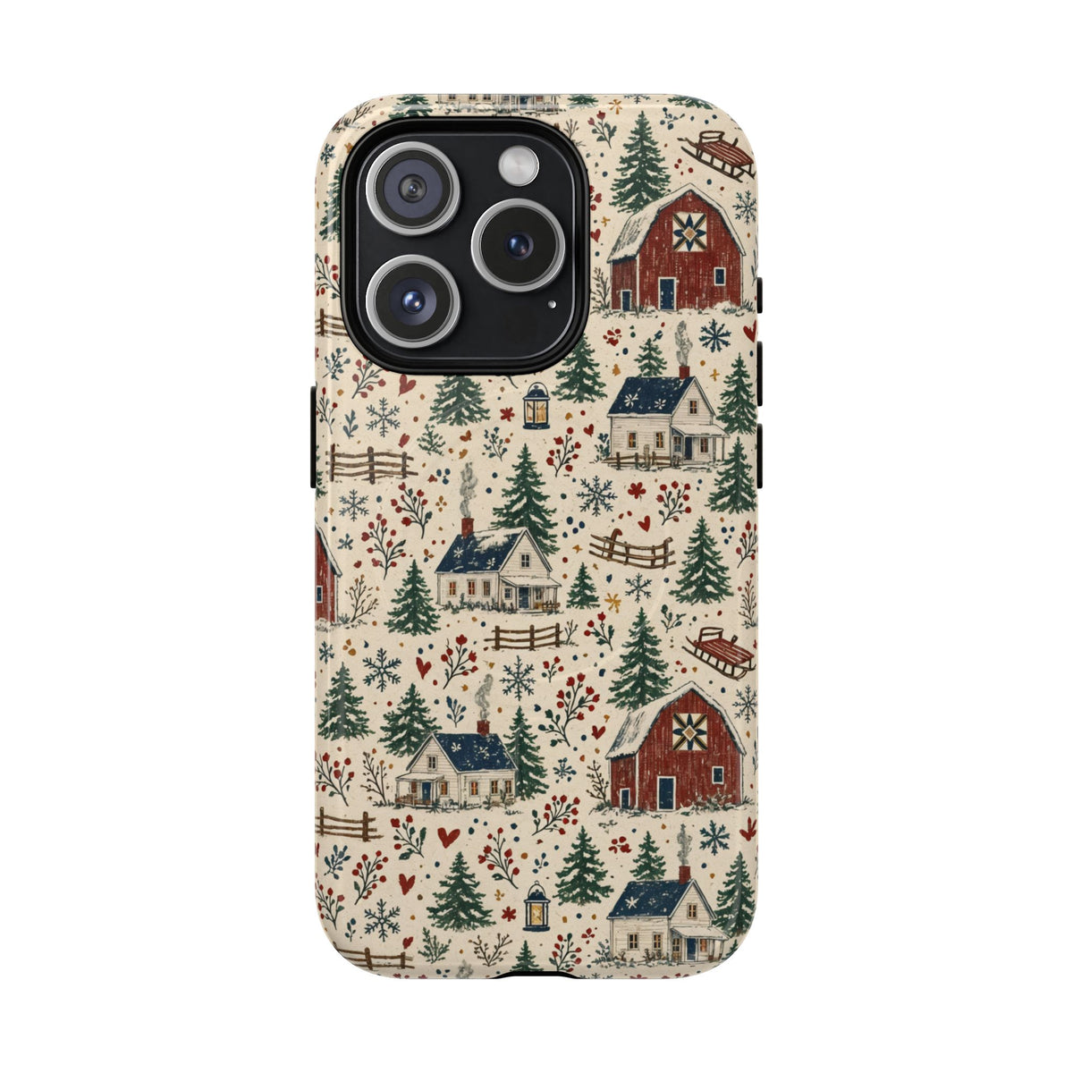 Snowy Farmstead Magnetic Case