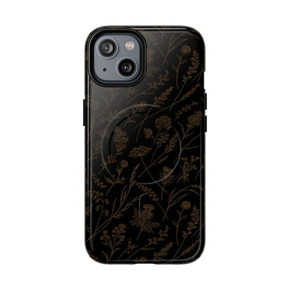 Gold Wildflowers Magnetic Case