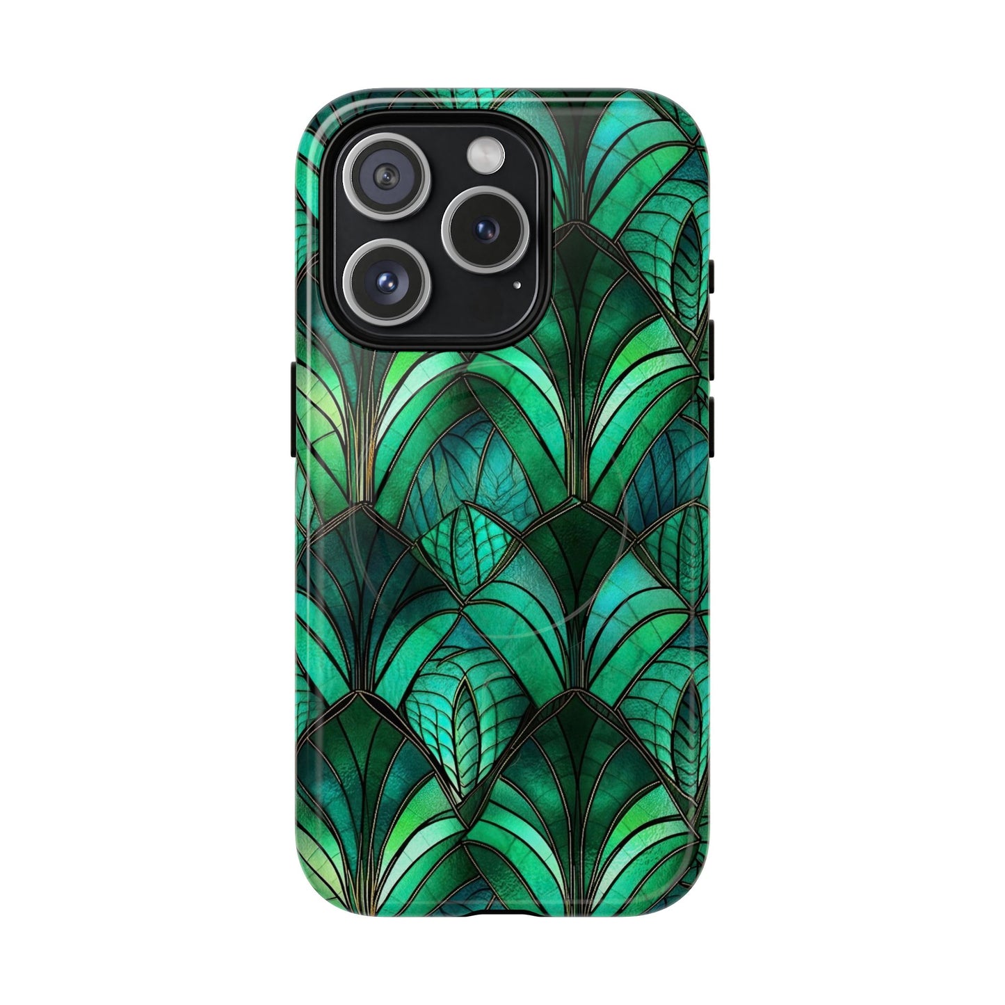 Emerald Green Stained Glass Magnetic Case