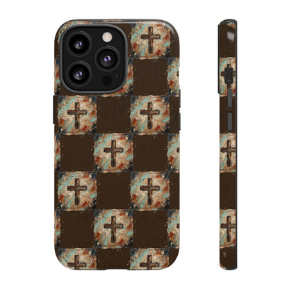Checker Painted Cross Tough Case