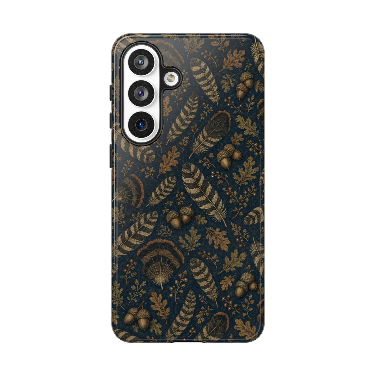 Navy Feathers Tough Case