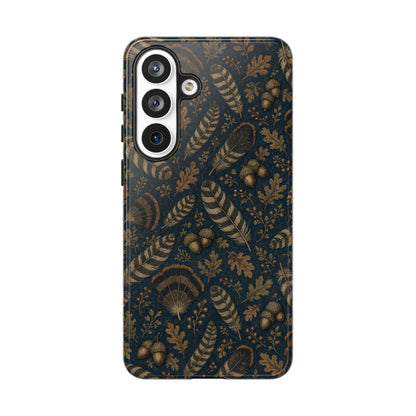 Navy Feathers Tough Case