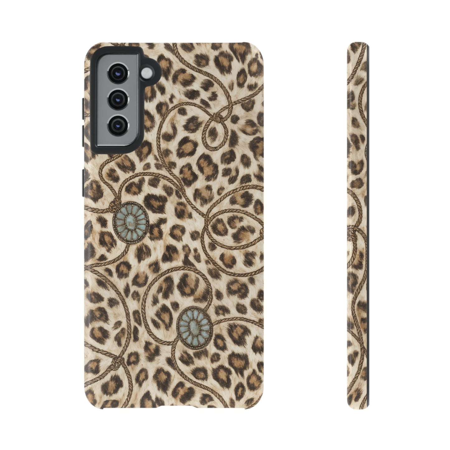 Leopard Rope Conchos Tough Case