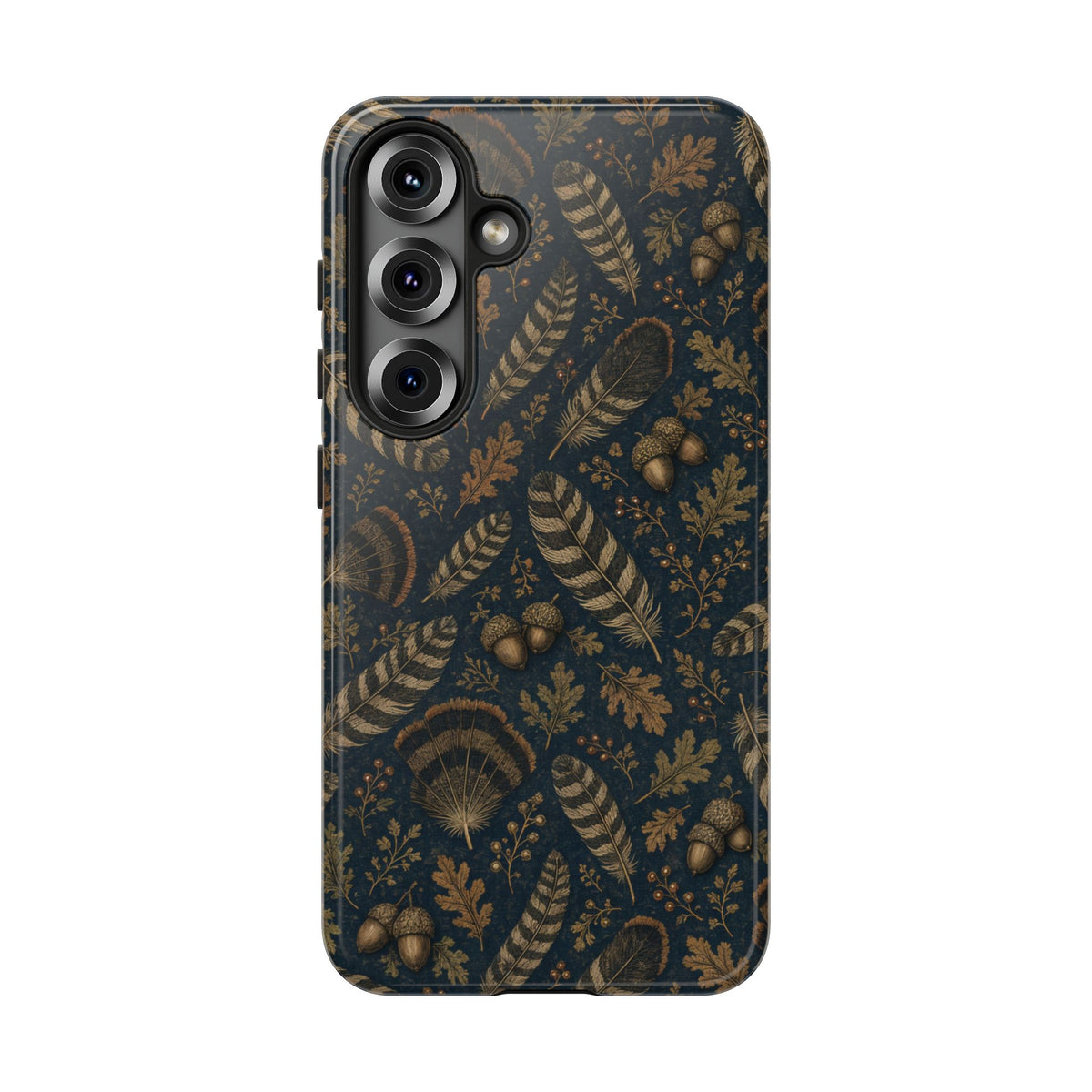 Navy Feathers Tough Case