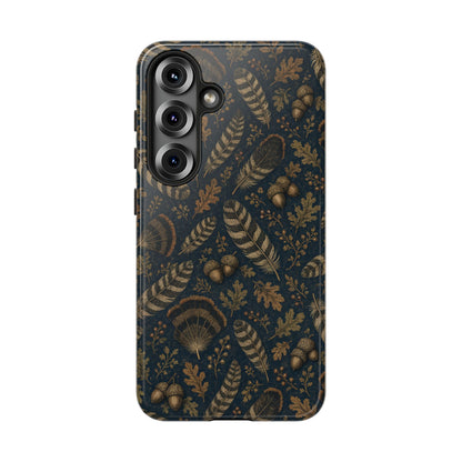 Navy Feathers Tough Case