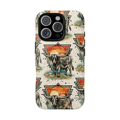 Retro Longhorn Tough Case