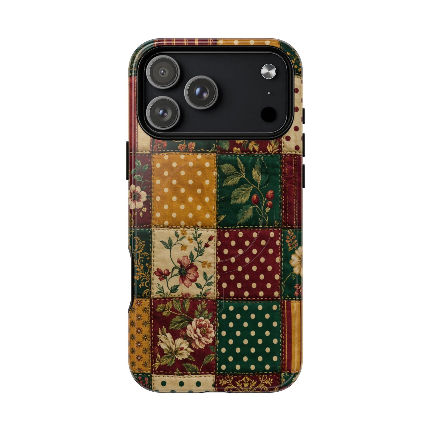 Jewel Tone Patchwork Magnetic Case