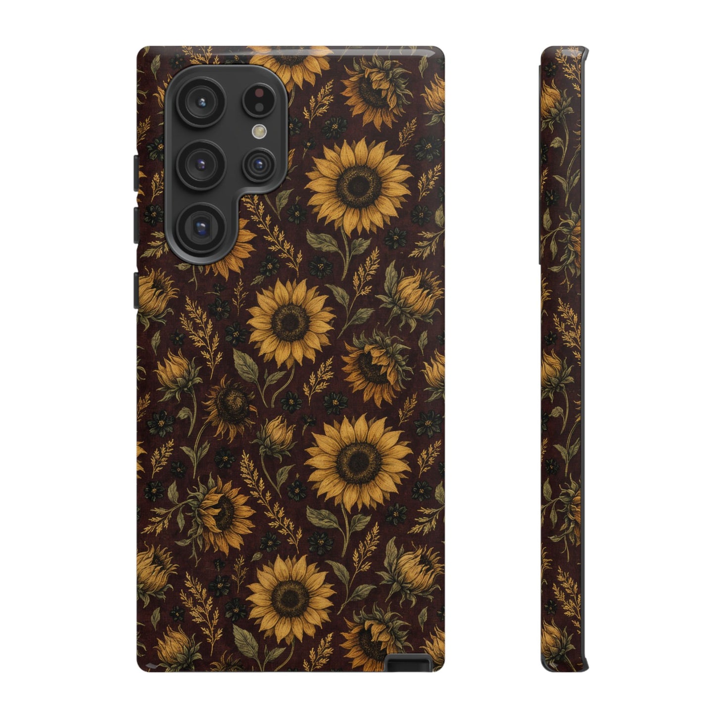 Burgundy Sunflowers Tough Case