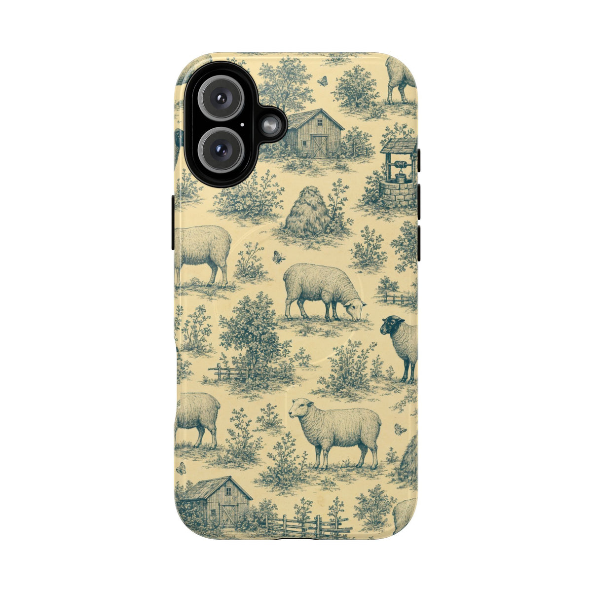 Sheep Toile Magnetic Case
