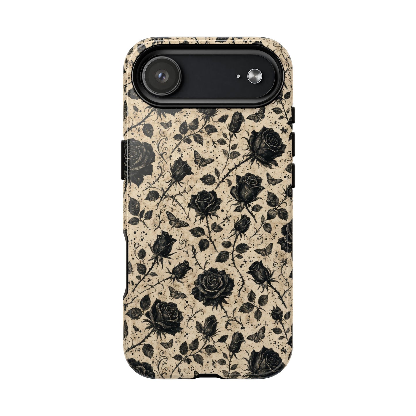 Black Rose Bone Magnetic Case