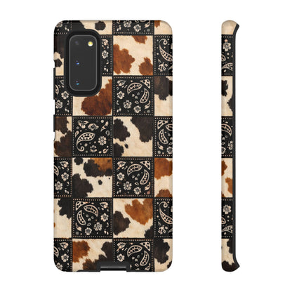 Cowhide Bandana Checkered Tough Case