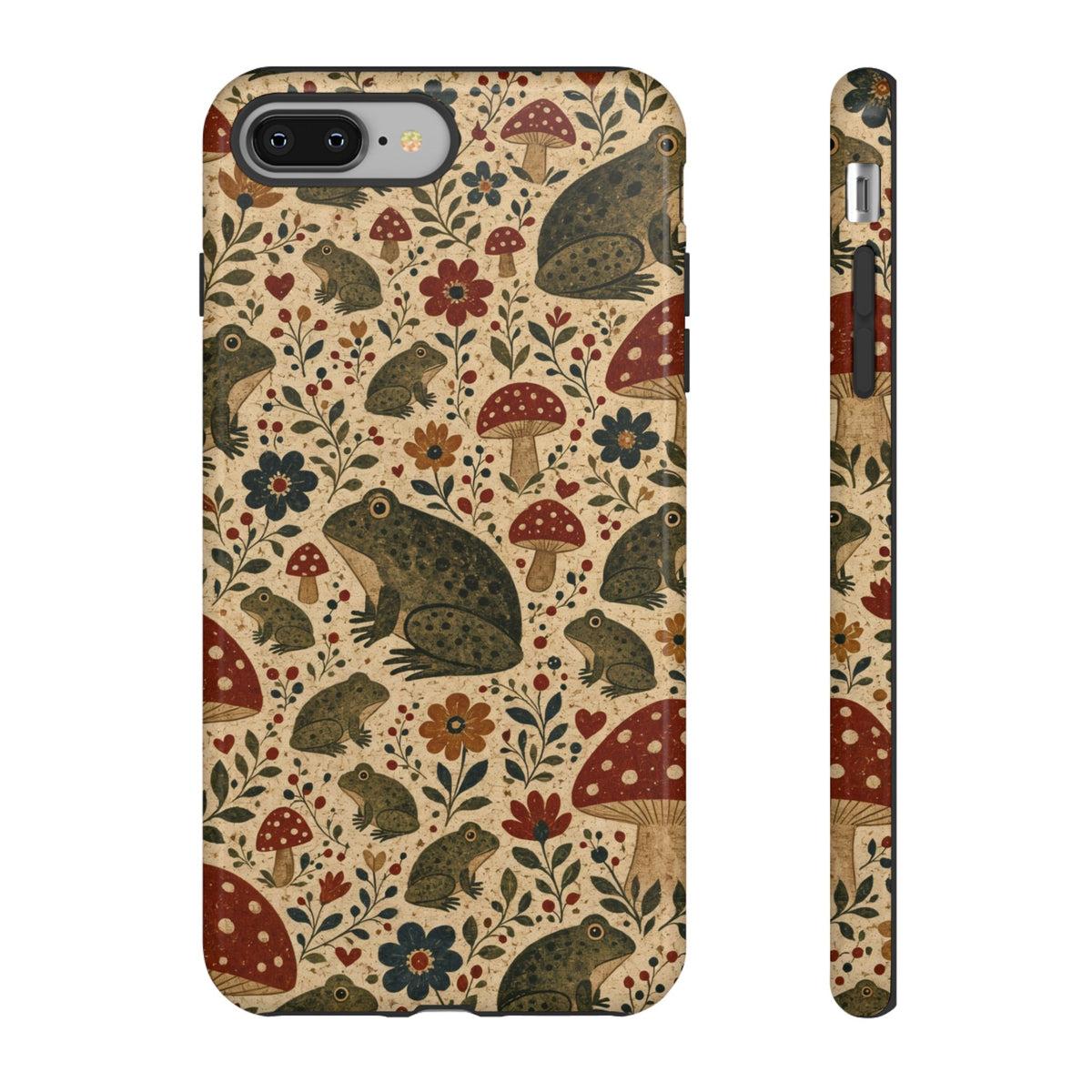 Folk Frog Toadstool Tough Case