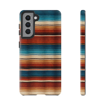Turquoise + Orange Serape Tough Case