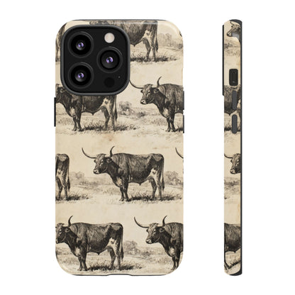 Vintage Longhorns Tough Case