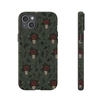 Inked Christmas Skull Tough Case
