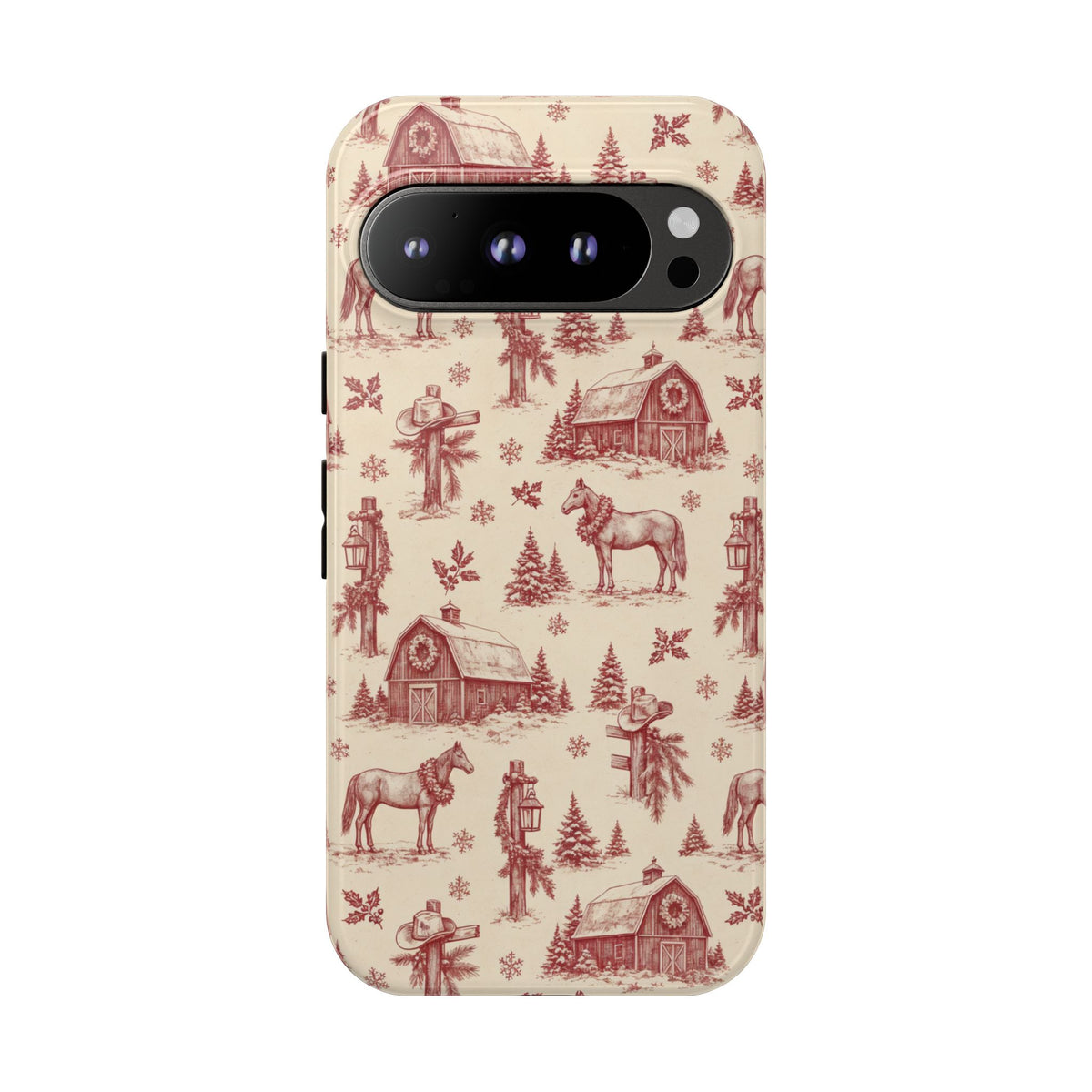 Christmas Toile Tough Case