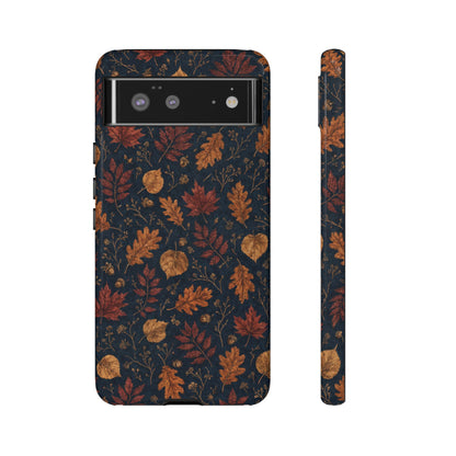 Navy Oak Leaf Tough Case