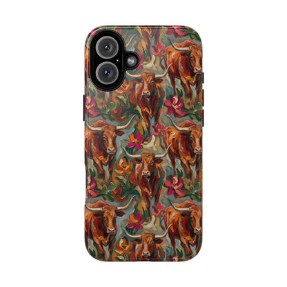 Painted Longhorns Tough Case