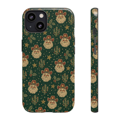 Santa Block Print Tough Case