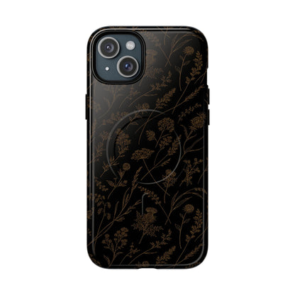 Gold Wildflowers Magnetic Case
