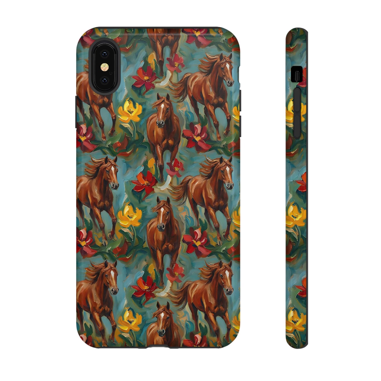 Oil Painted Horses Tough Case
