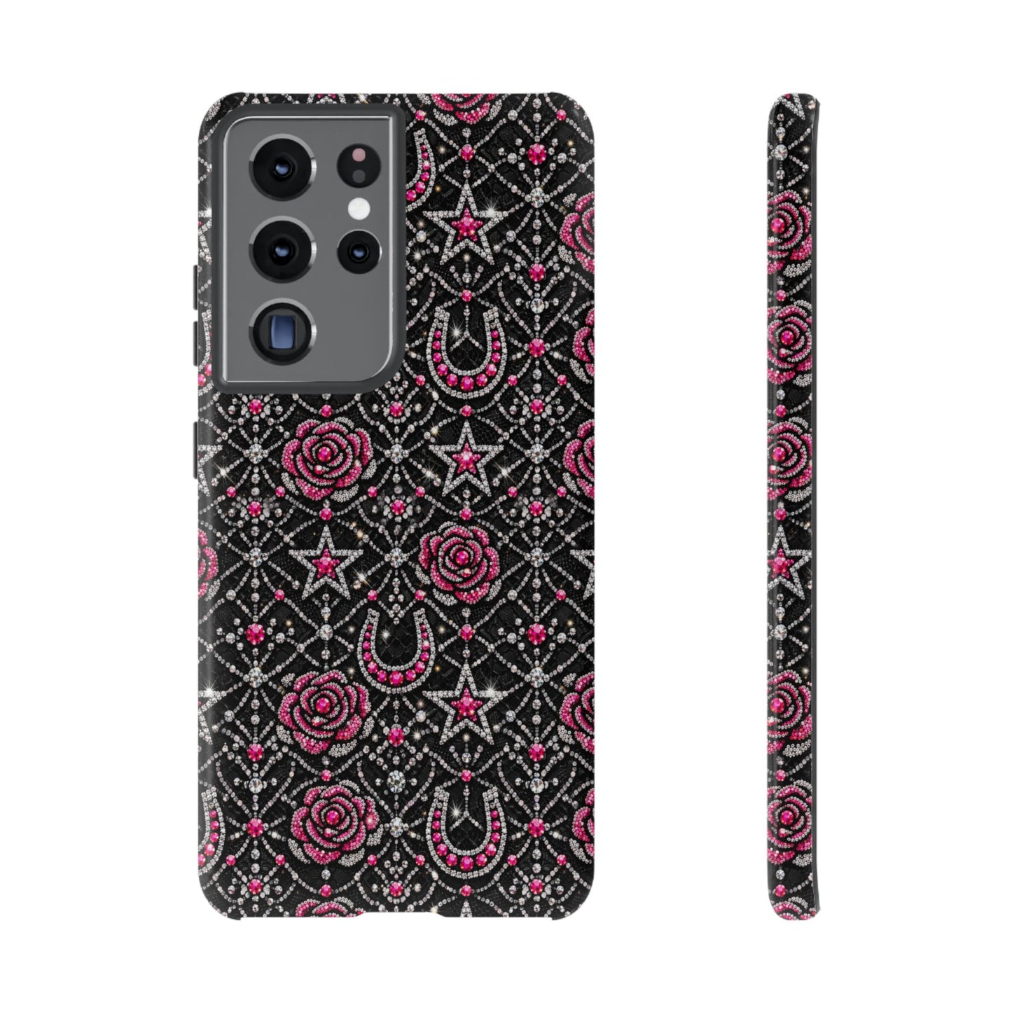 Rhinestone Rose Tough Case