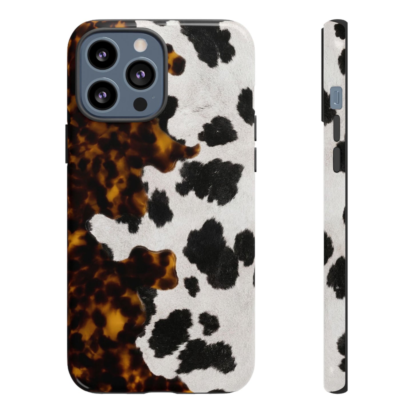 Tortoiseshell + Cowhide Tough Case