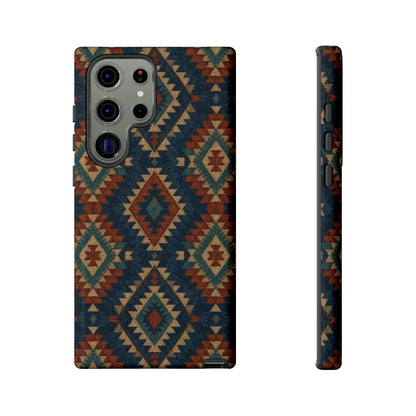 Navy Aztec Tough Case