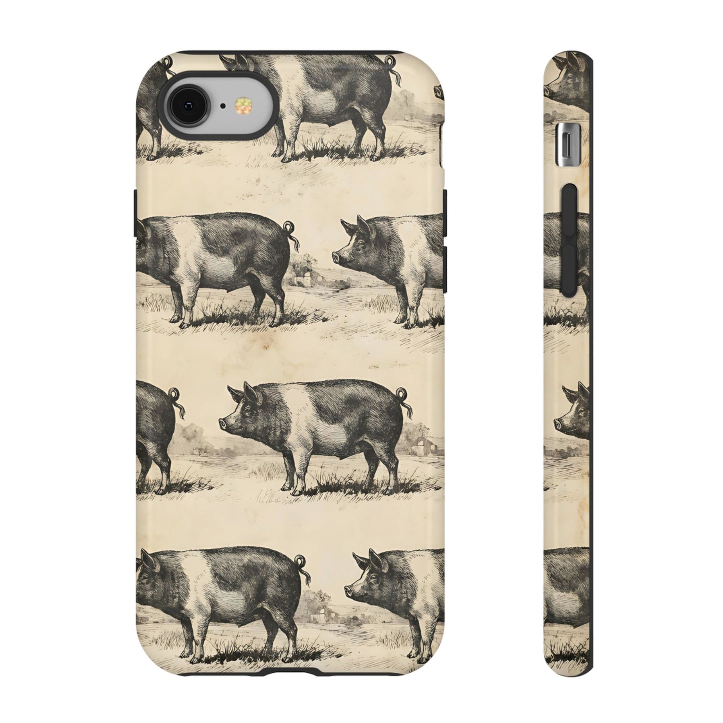 Vintage Pigs Tough Case