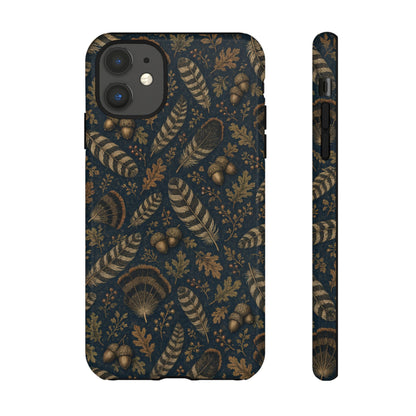 Navy Feathers Tough Case