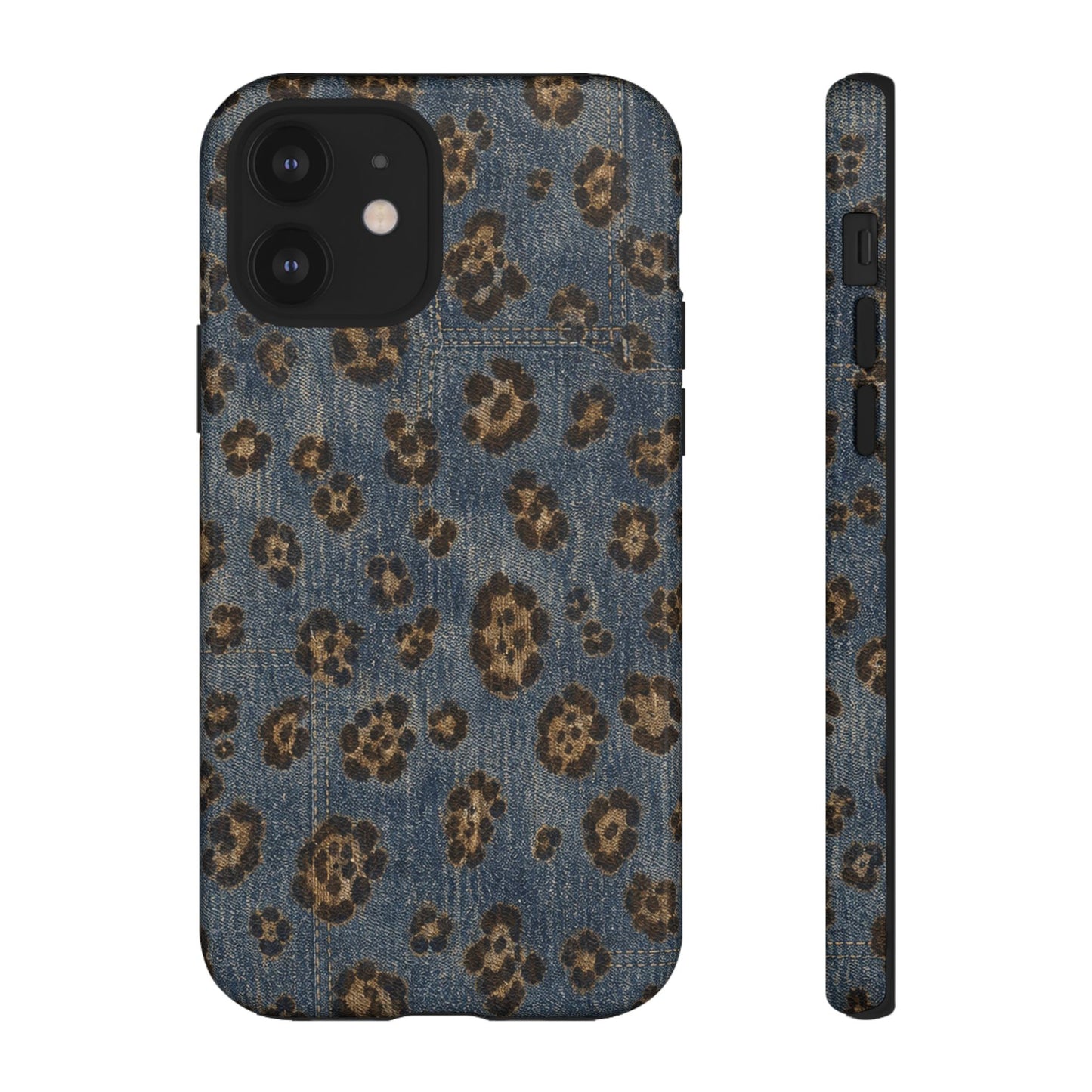 Denim Leopard Tough Case