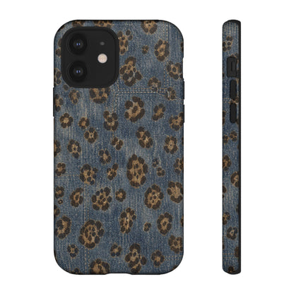Denim Leopard Tough Case