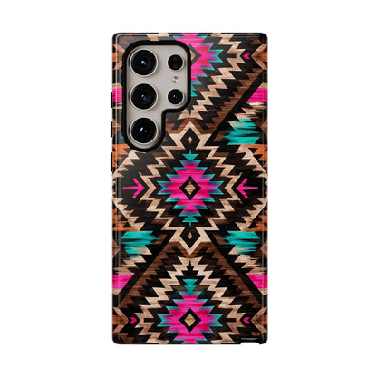 Neon Aztec Rug Tough Case